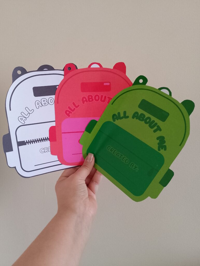 All About Me – School Bag