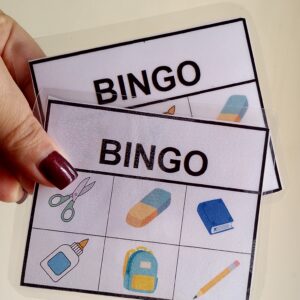 School Objects - Bingo