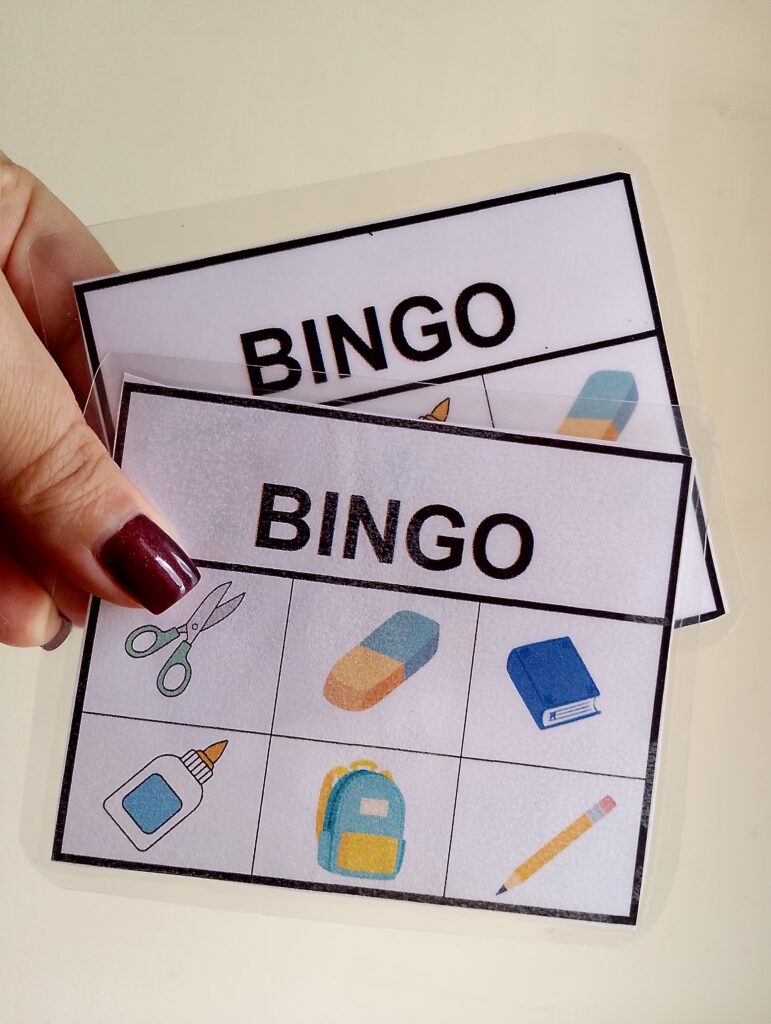 School Objects - Bingo