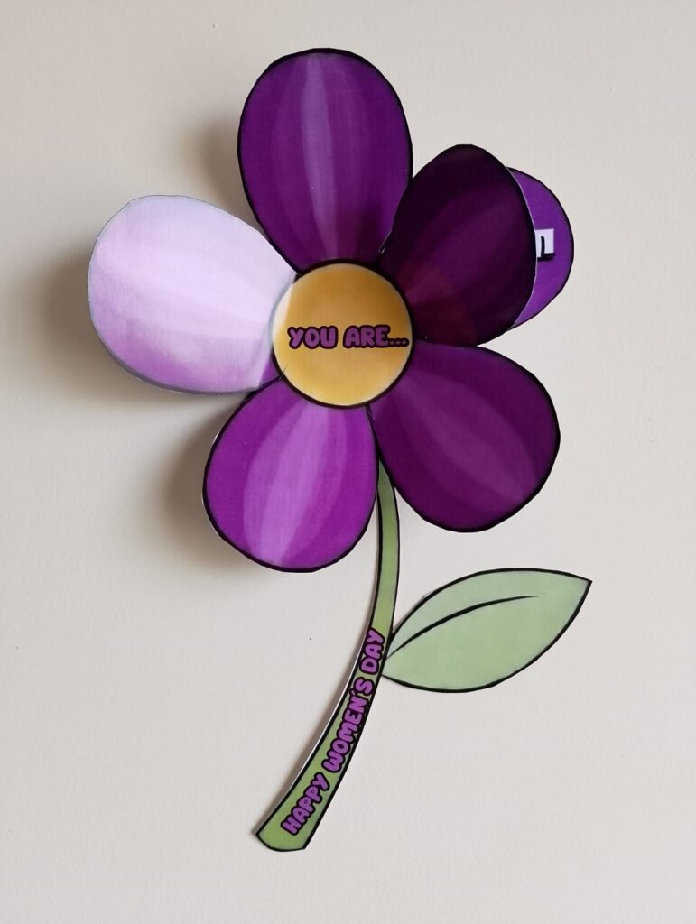 Women’s Day – Flower Activity