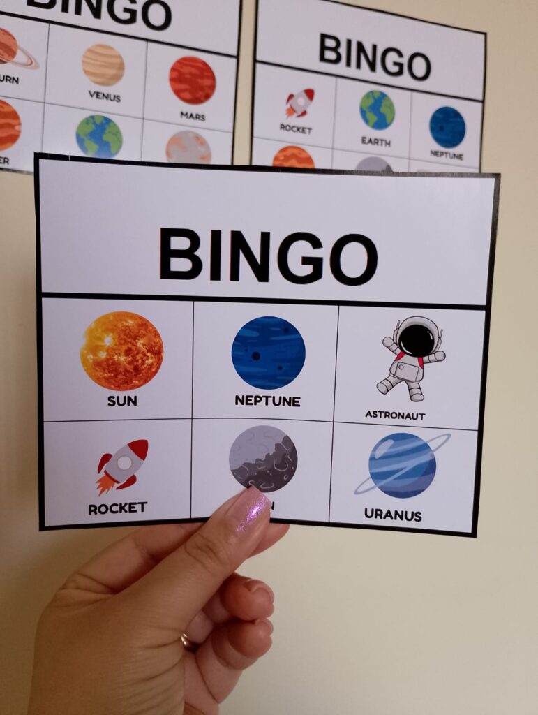 Solar System - Bingo – English Activity for Kids