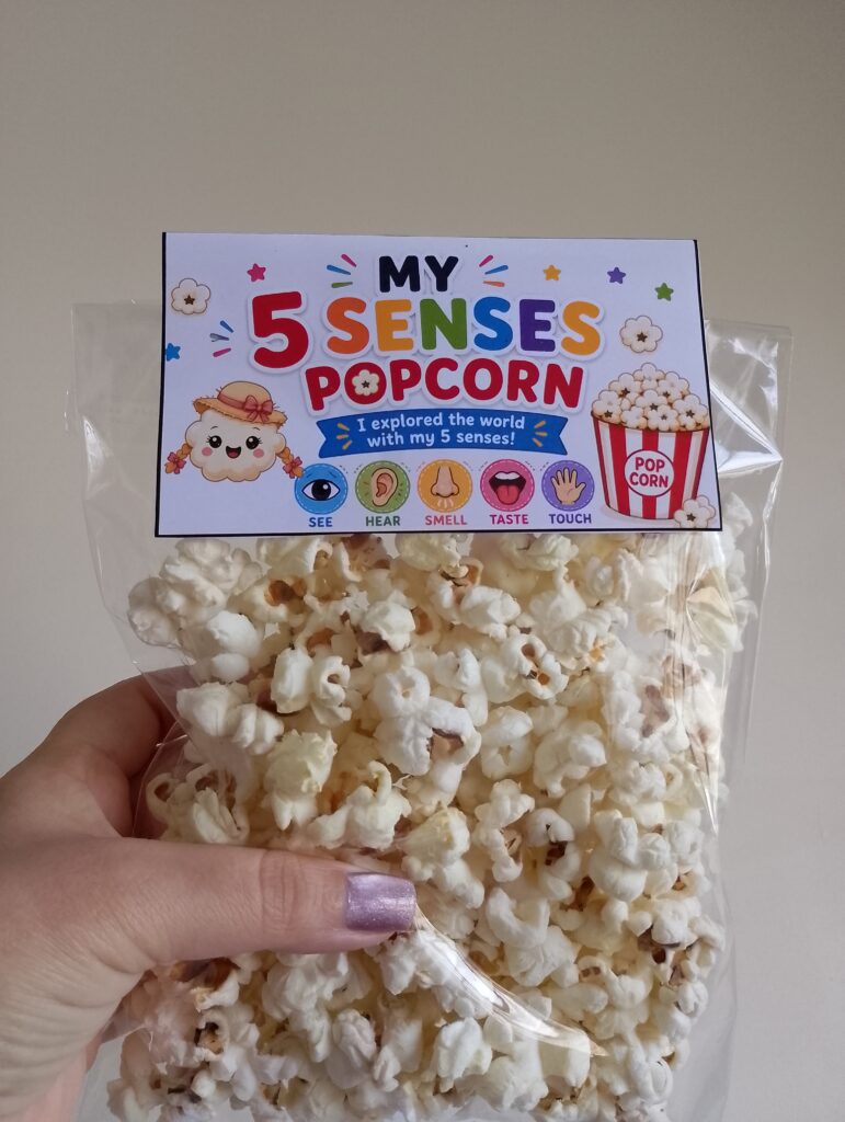 Five Senses – Popcorn Labels