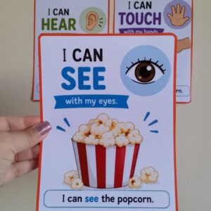 Flashcards – Five Senses Popcorn
