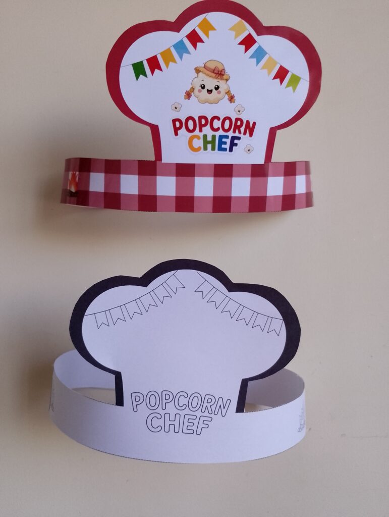 Popcorn Chef Hat – Cooking Class Craft