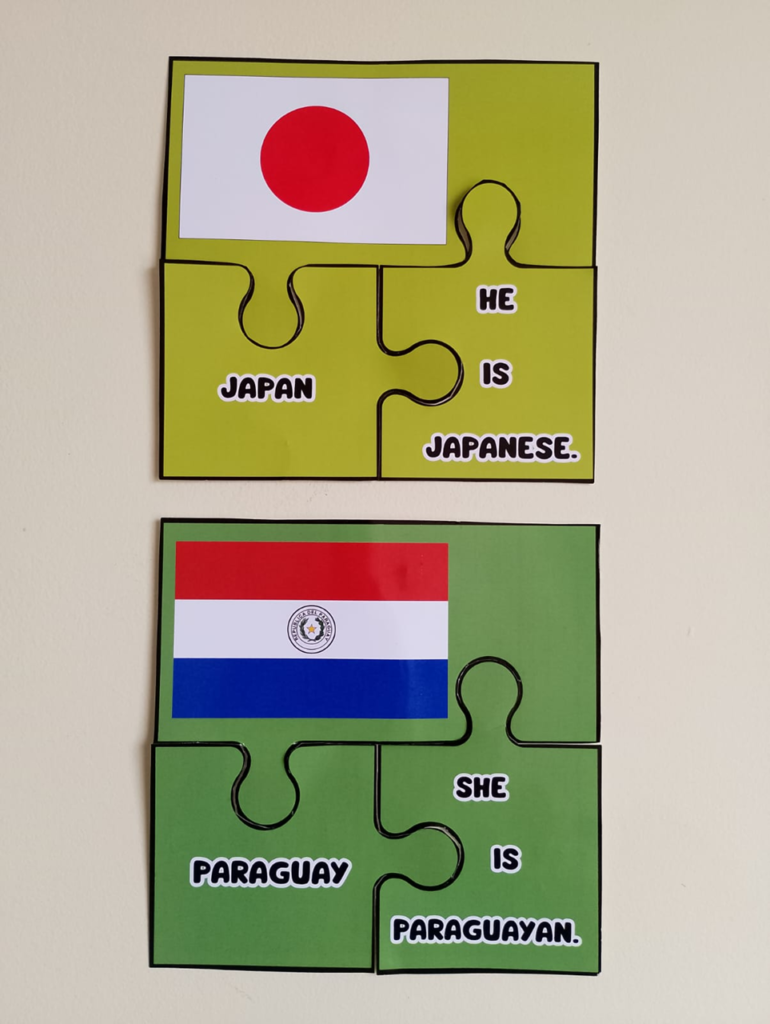 Countries and nationalities - Puzzle - 18 Countries
