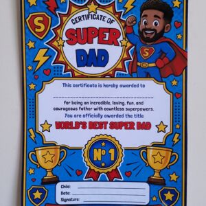 Fathers Day - Super Dad - Certificate