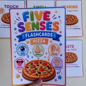 Five Senses Flashcards – Pizza