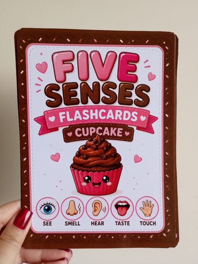 Five Senses Flashcards – Cupcake Theme