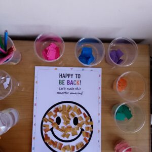 Welcome Back to School – Coloring and Torn Paper Activities