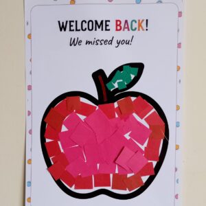 Welcome Back to School – Coloring and Torn Paper Activities