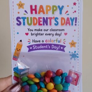 Happy Student's Day M&M's Cards
