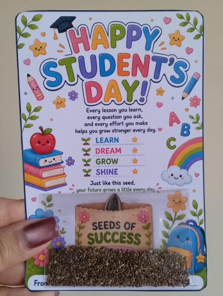 Student´s Day - Seeds of Success -Cards