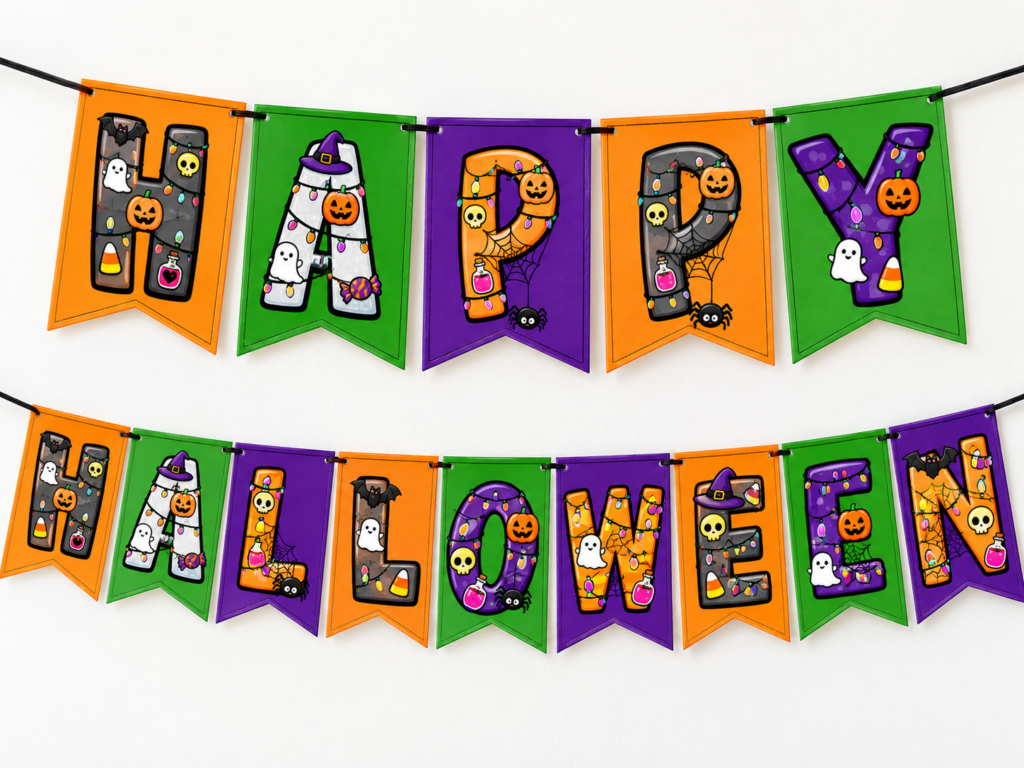 Halloween – Spooky Letter Flags